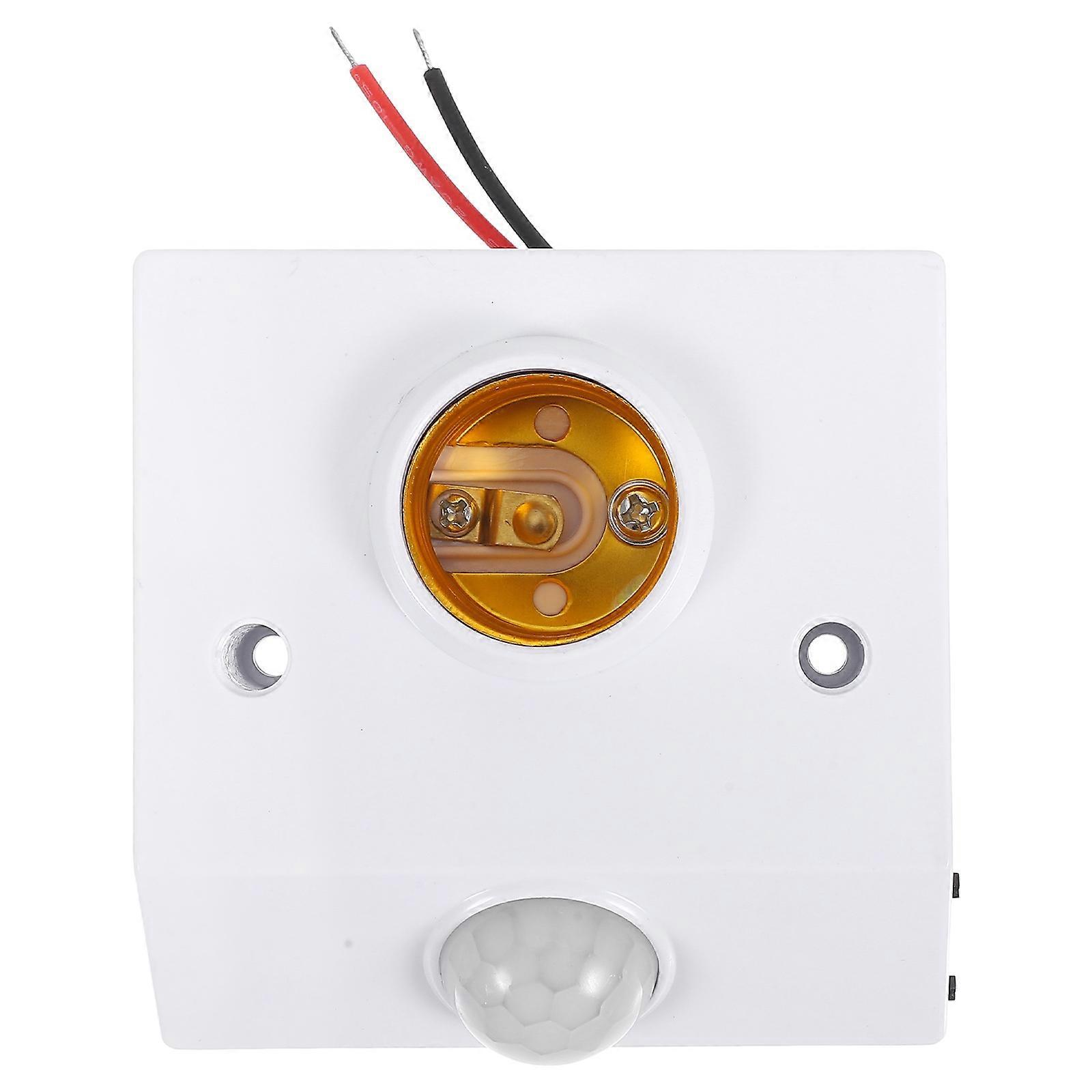 E27 Adjustable Motion Sensor Light Socket LED Bulb Holder for Basement