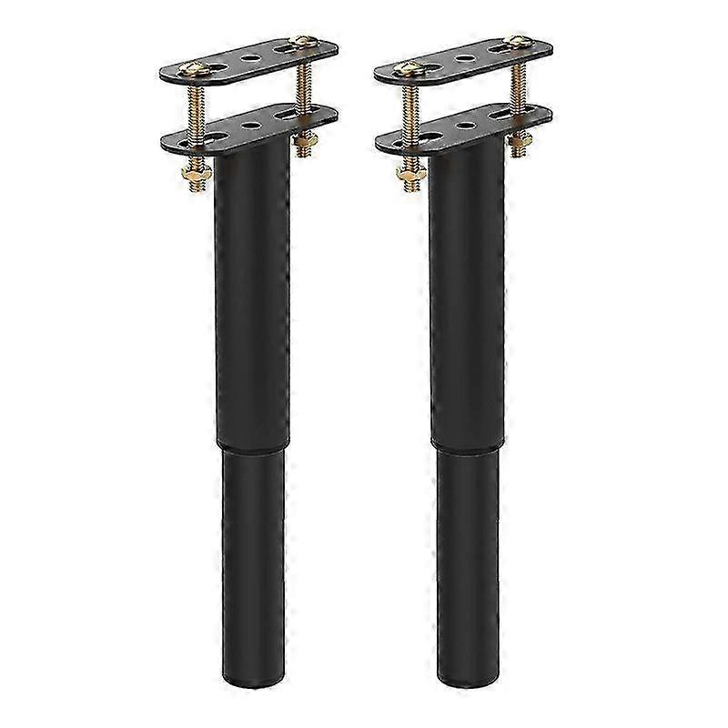 2PCS Adjustable Metal Bed Frame Support Legs (7-13.5 Inch), Heavy Support for Center Slats