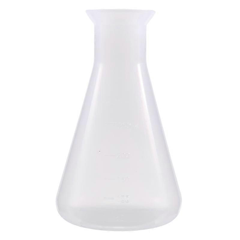 Plastic Transparent laboratory chemical Erlenmeyer flasks Container Bottle - 250 ml