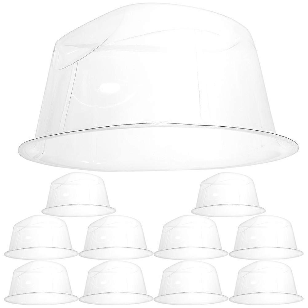 Transparent PVC Hat Support Stand for Cowboy Hat 10Pcs Holder