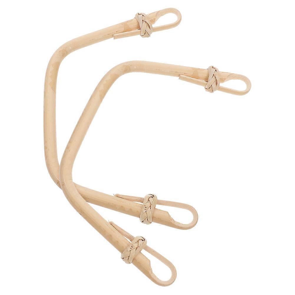 Bamboo Tea Pot Handle Replacement for Kitchen 2Pcs Elegant Woven Design