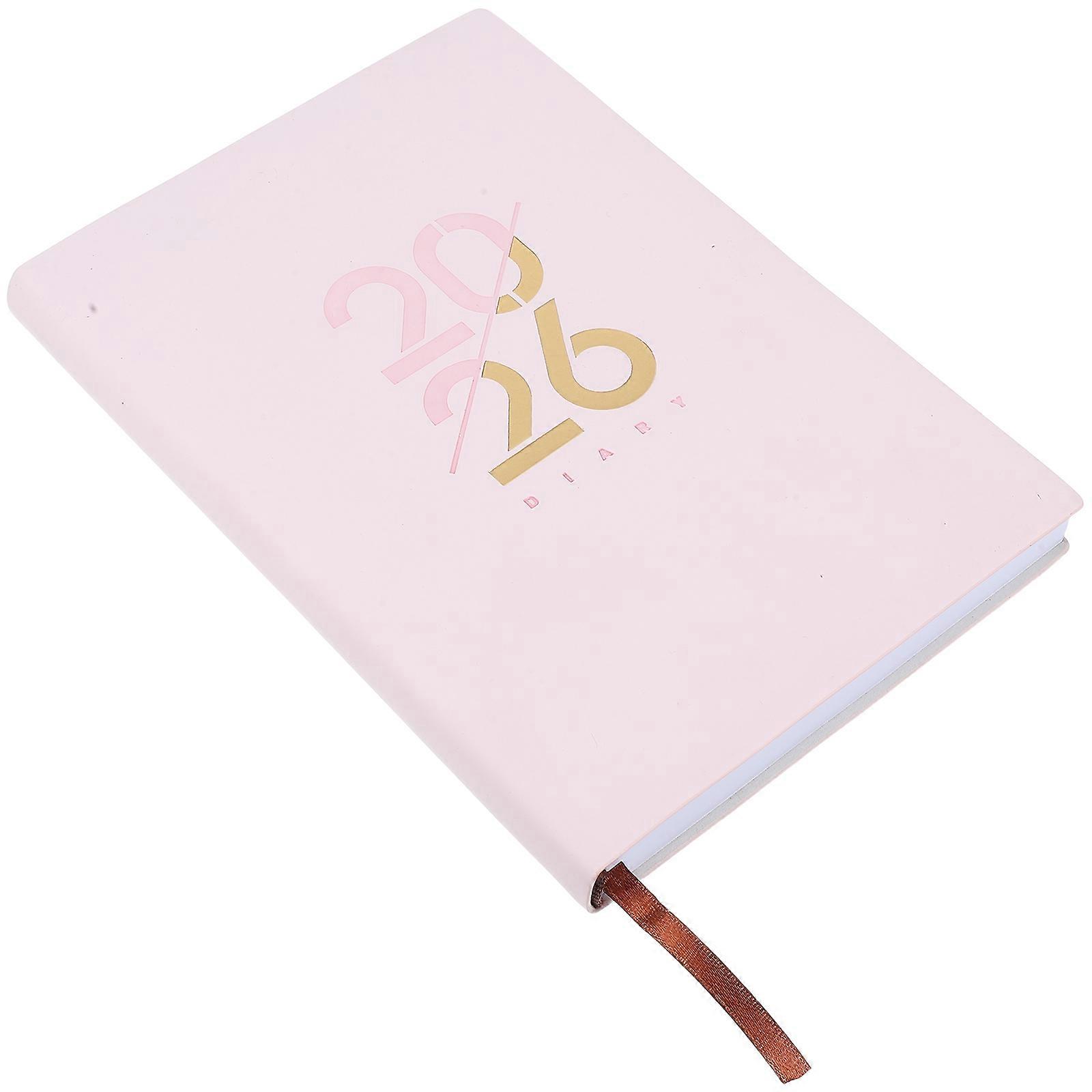 2026 Daily Planner Notebook for Writing Use with in Pink Faux