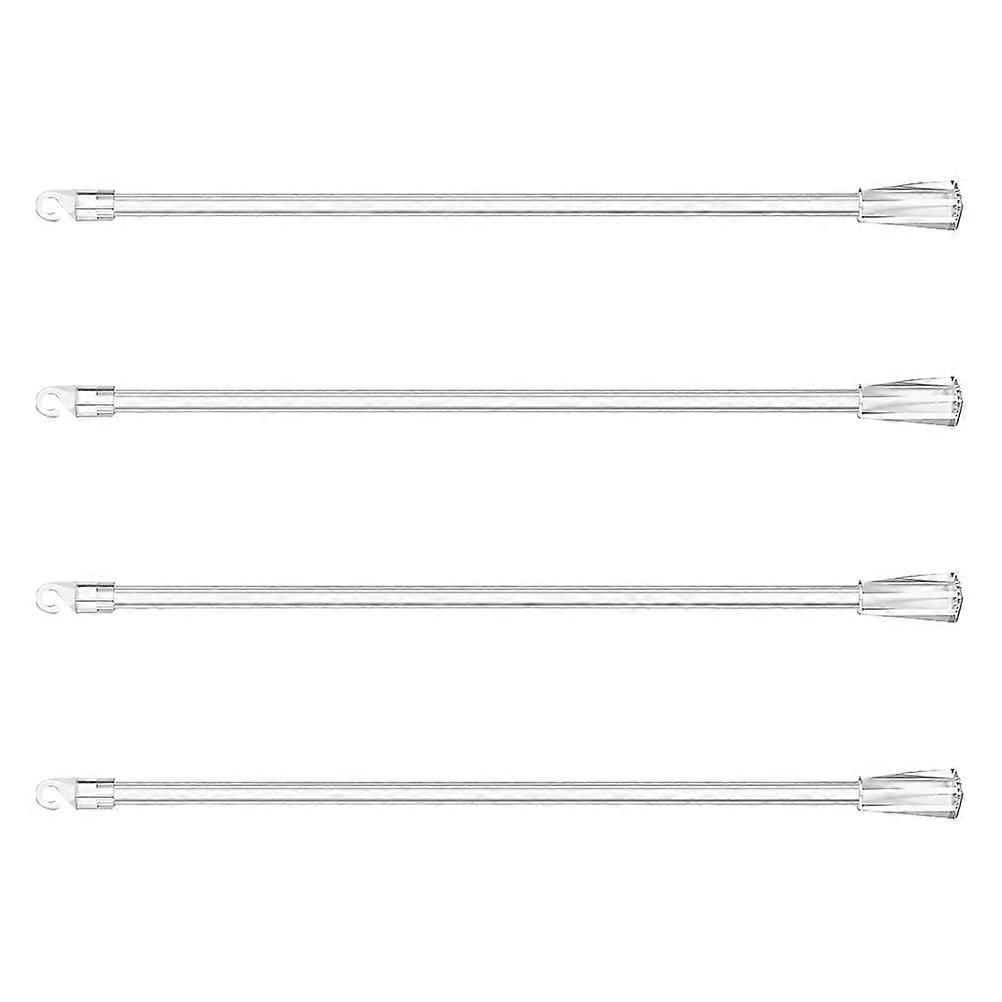 Plastic Clear Blind Wand for Venetian Blind Replacement with Hook 4Pcs