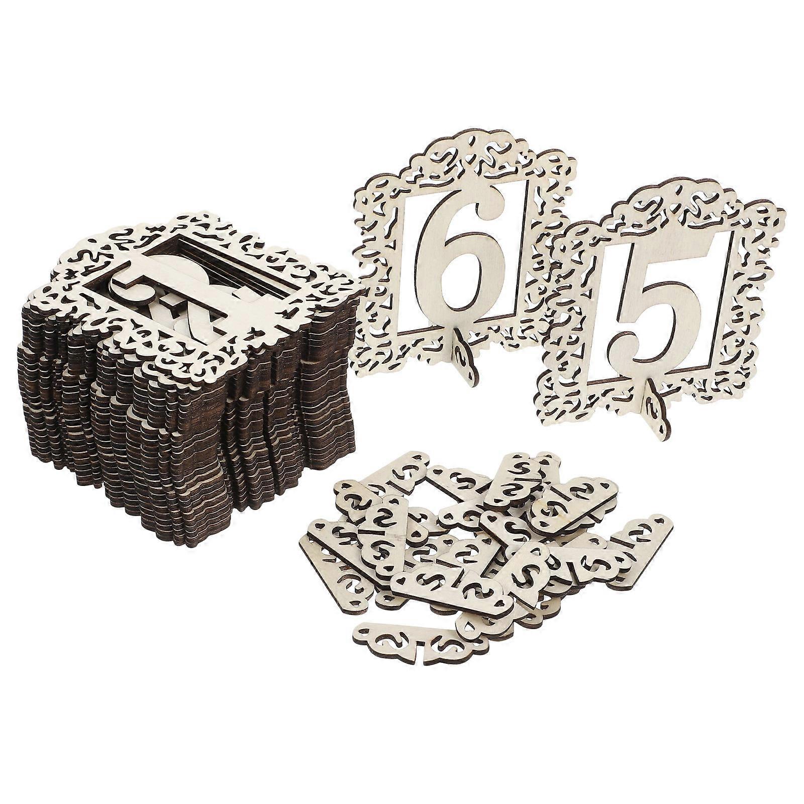 Wedding Table Numbers Table Number Cards for Decoration with Stand 30Pcs