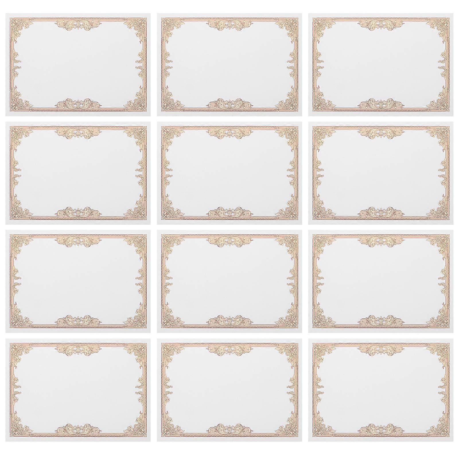 Diploma Certificate Paper Blank Certificate Paper for Writing 30Pcs