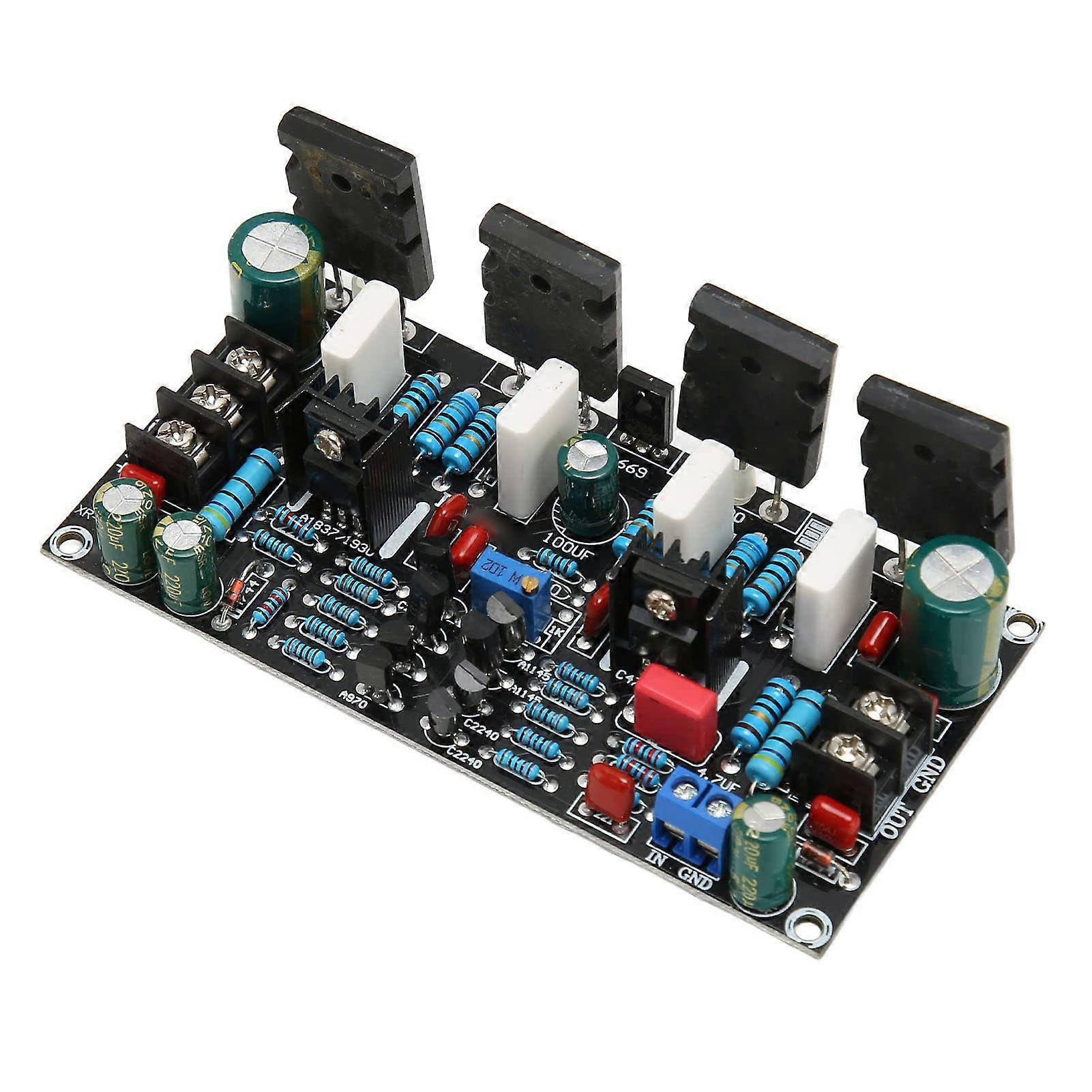 200W A1943 C5200 Digital Power Amplifier Board for Audio Applications, High-Performance Class AB, Compact Design