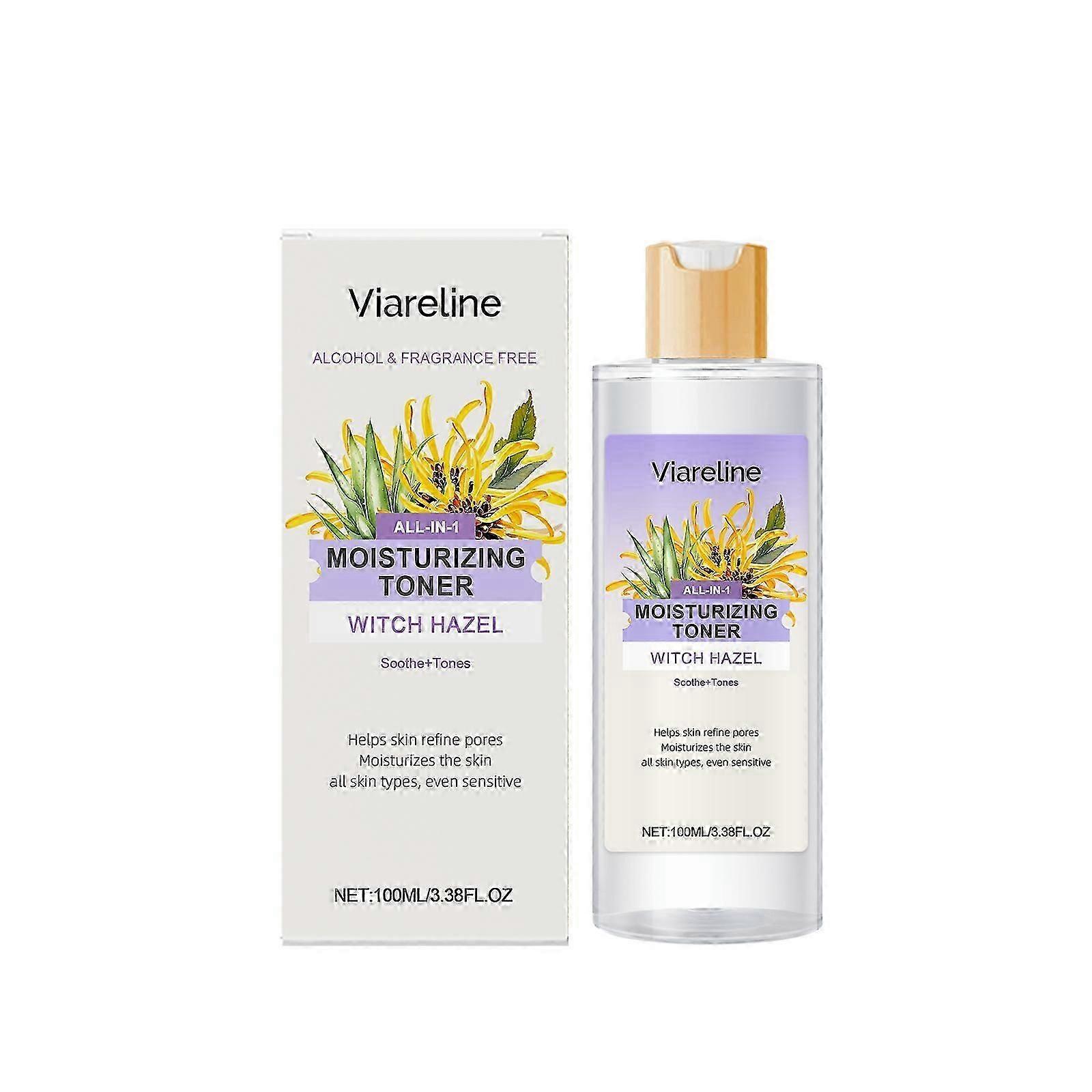 Hydrating Witch Hazel & Aloe Vera Toner for Sensitive Skin - Deep Moisturizing, Soothes Irritation, Enhances Glow, 100ml