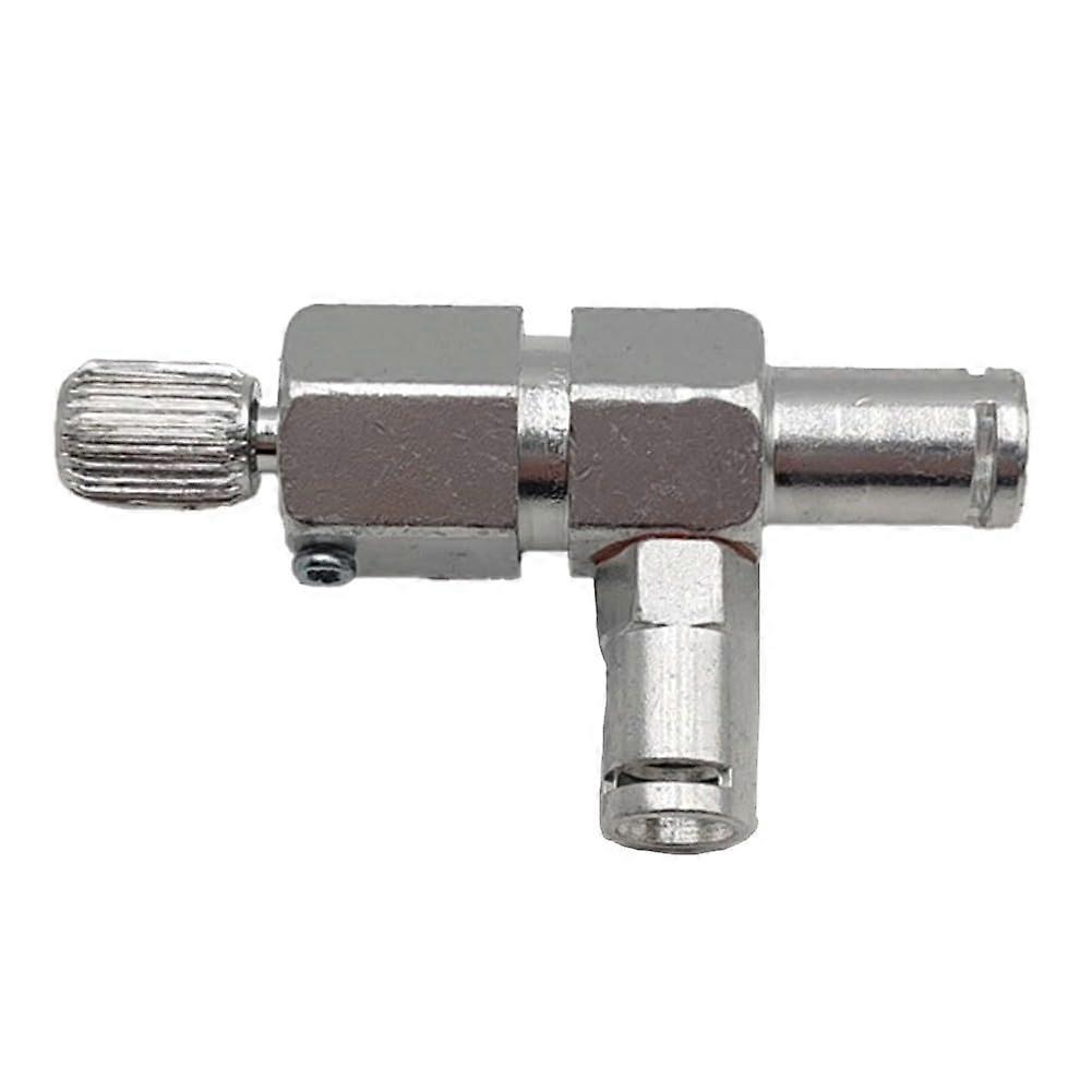 Espresso Machine Steam Valve Adapter Aluminum Alloy Dual Control for Wide Coffee Maker Compatibility Silver