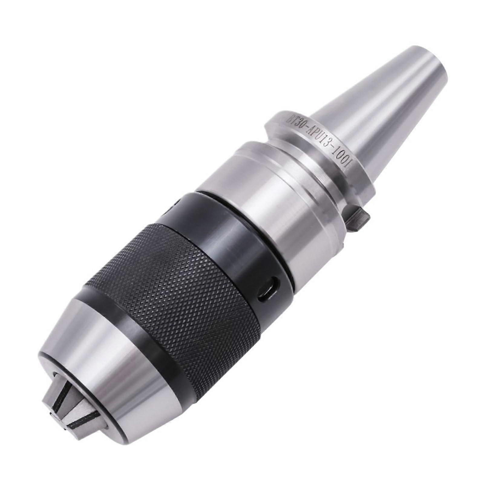 BT40 CNC Drill Chuck Tool Holder APU16 SelfTightening Hardened 3Jaw for Fast Bit Changes