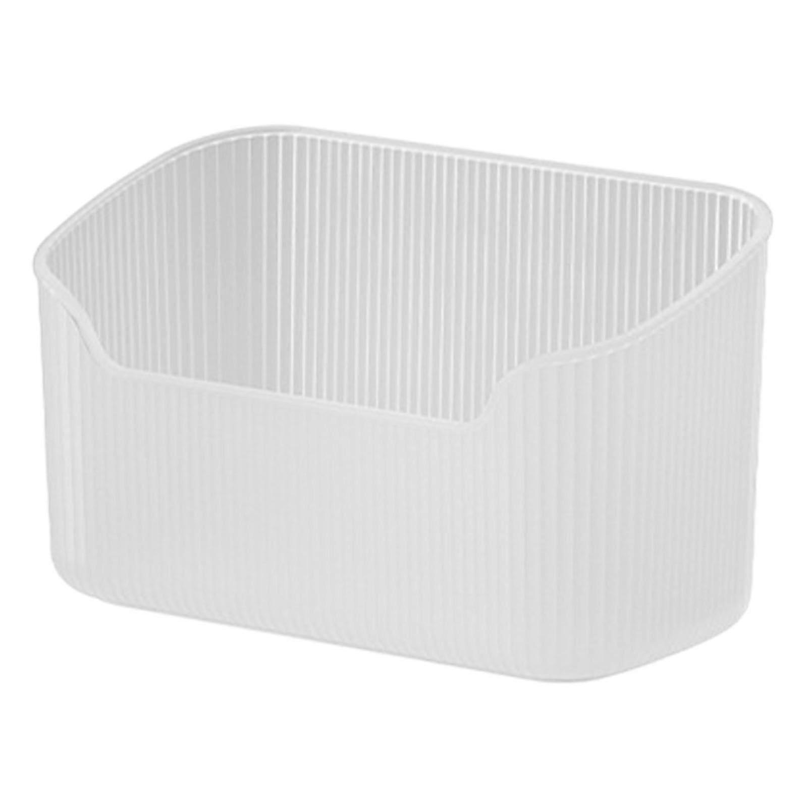 Large Capacity Makeup Organizer for Vanity with Clear Design and Safe Rounded Corners