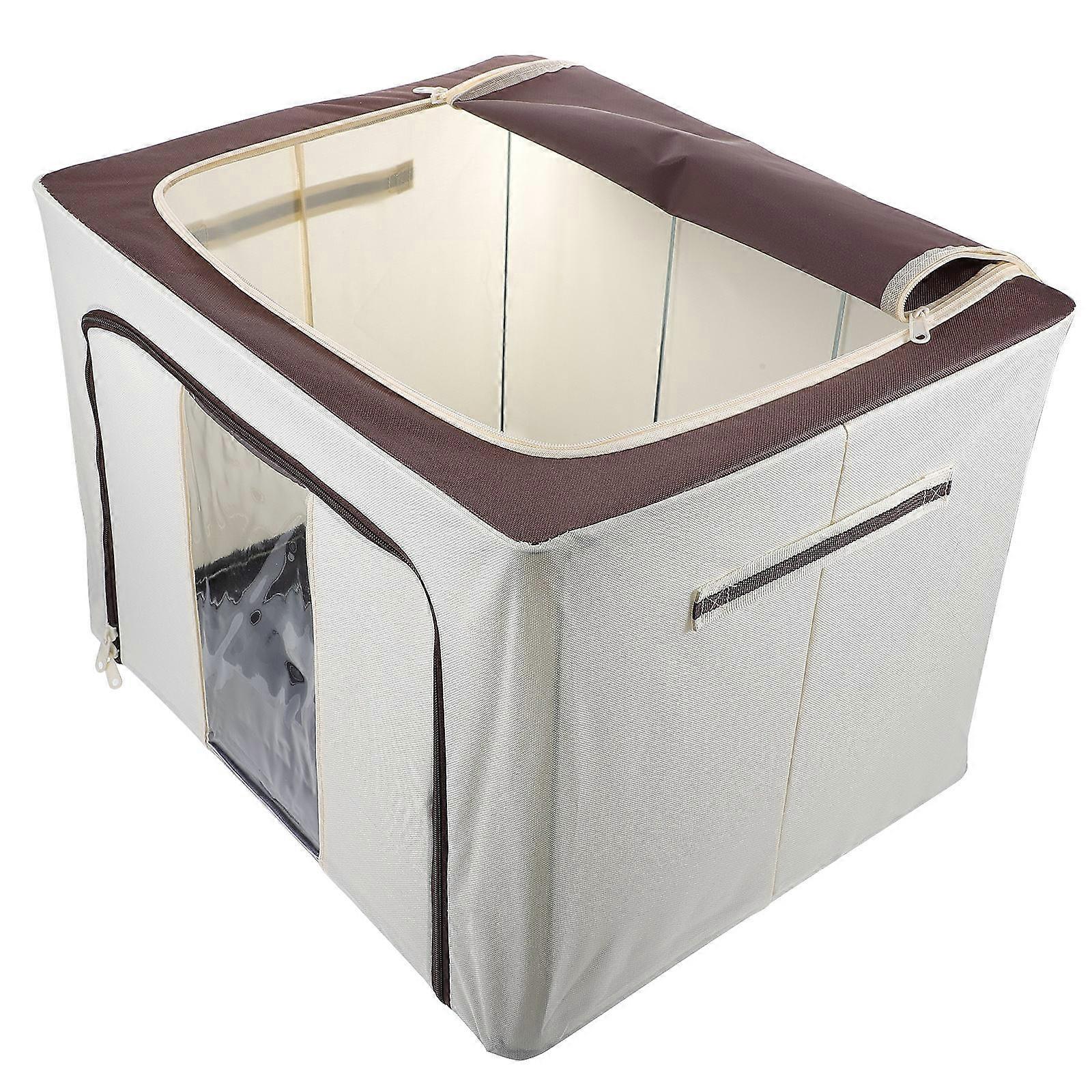 Rectangular Foldable Clothes Organizer For Quilts And Blankets 50 X 40 X 35 Cm Storage 2 Pcs