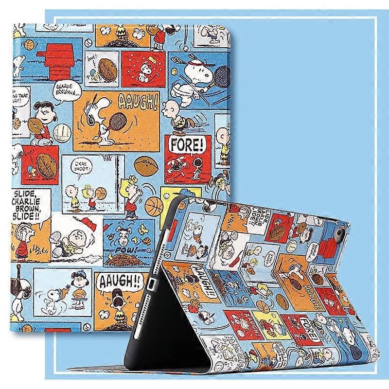 Stylish Case For Ipad Mini4 7.9" Blue Grid Snoopy Inch Full
