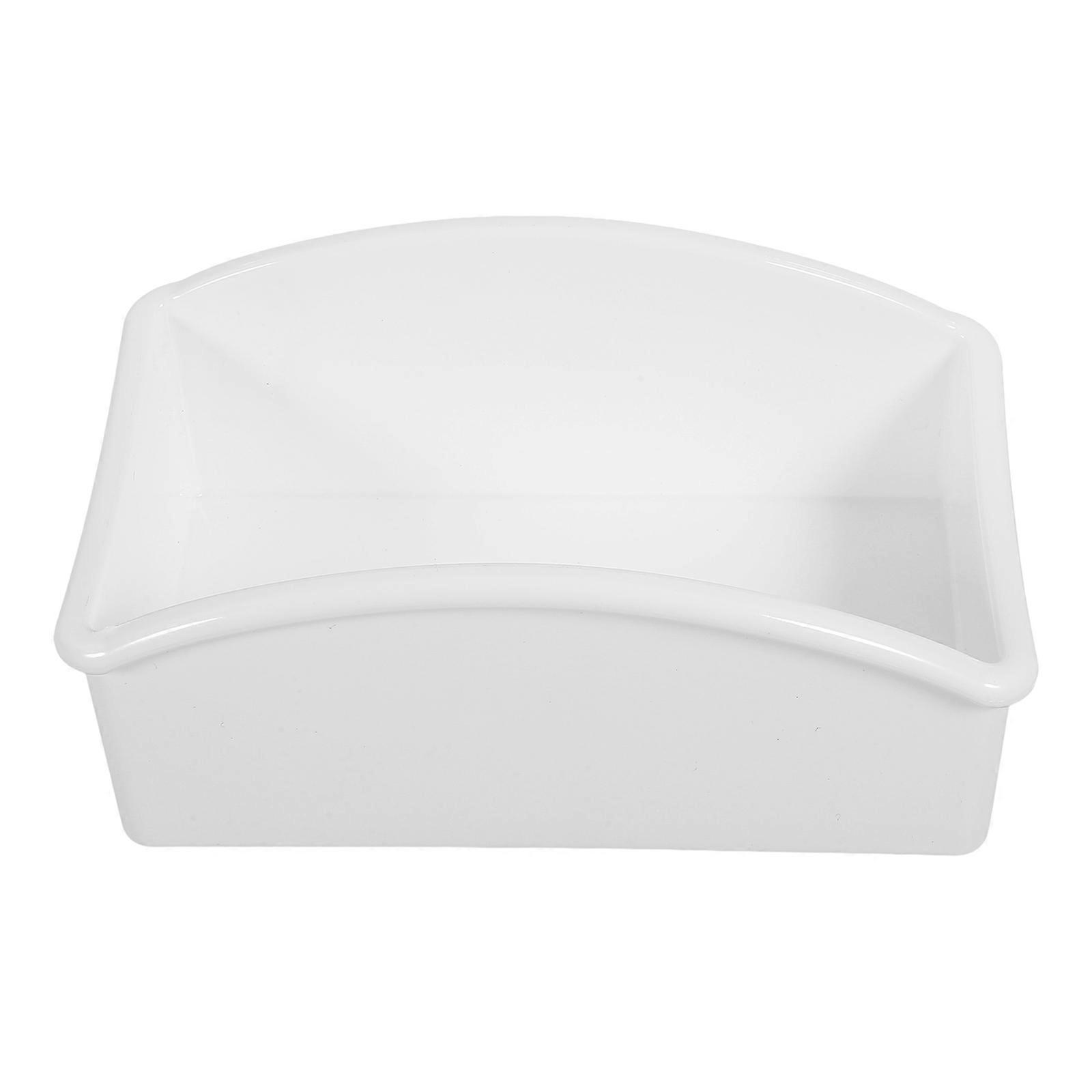 White Acrylic Tea Bag Organizer with Excellent Storage Function for Desktop Use Compact Size