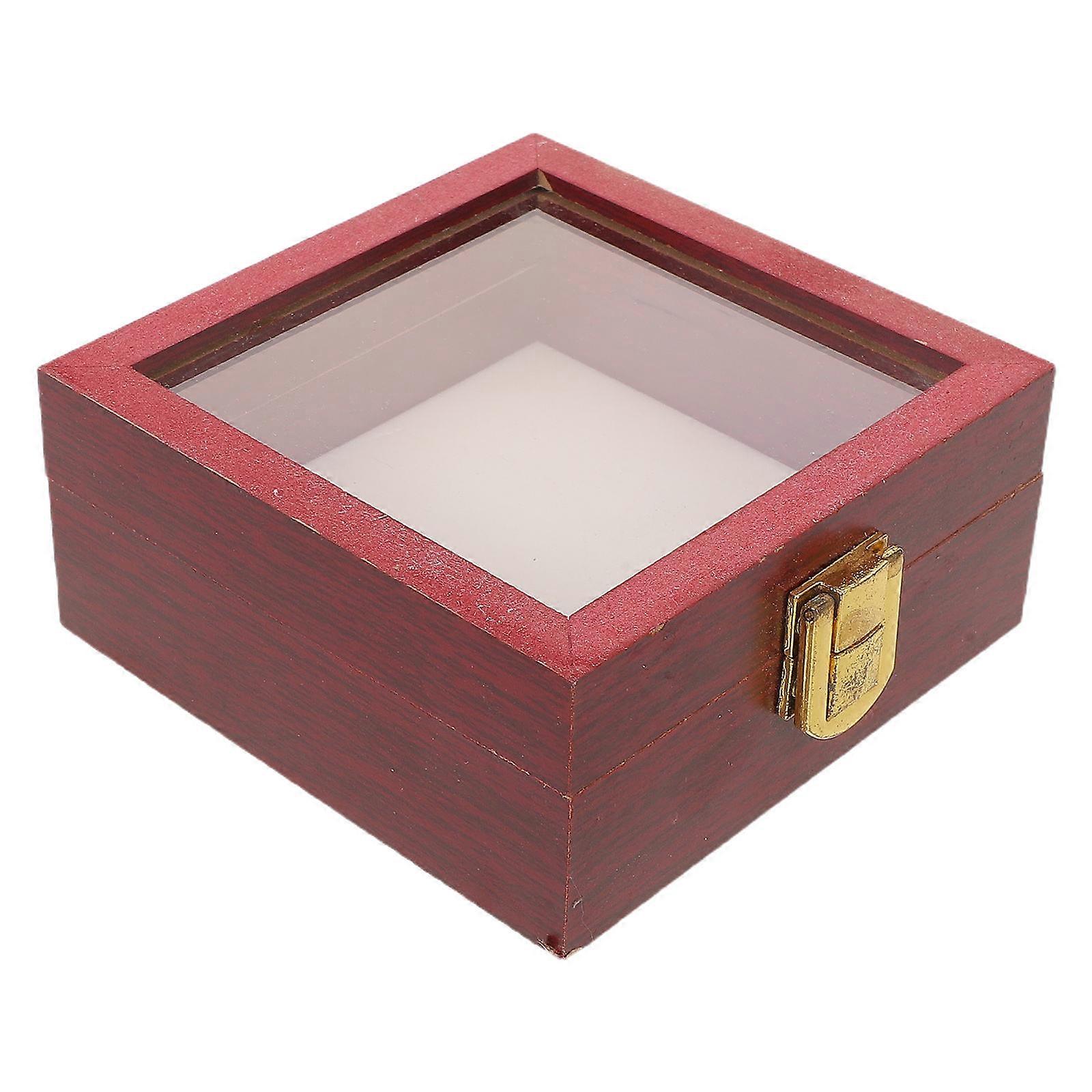 Coffee Wood Square Specimen Display Case for Butterfly Collection