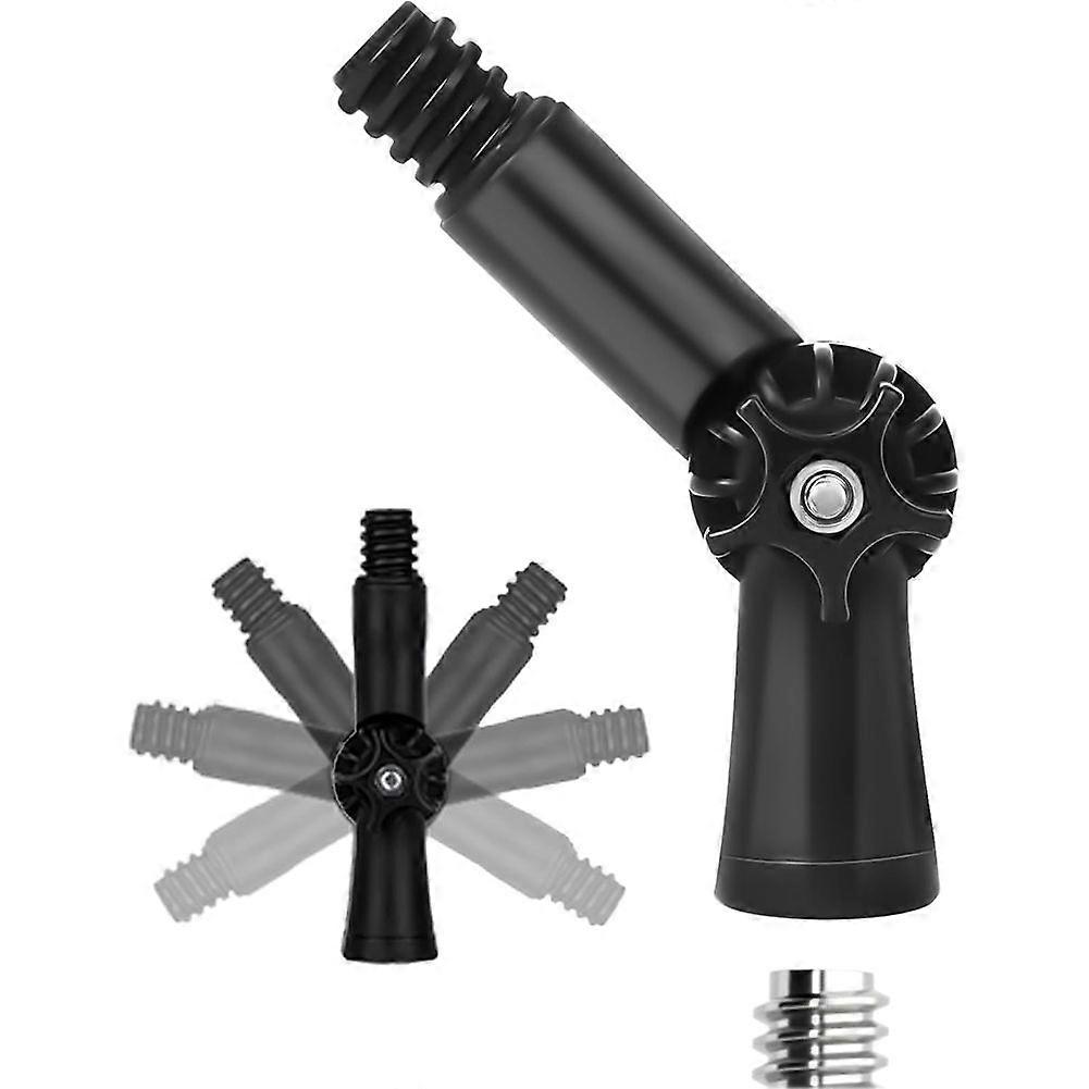 Universal Joint Angle Adaptor for Telescoping Extension Pole, (Head Only, No Pole) for Window Cleaning, Gutter Cleaning