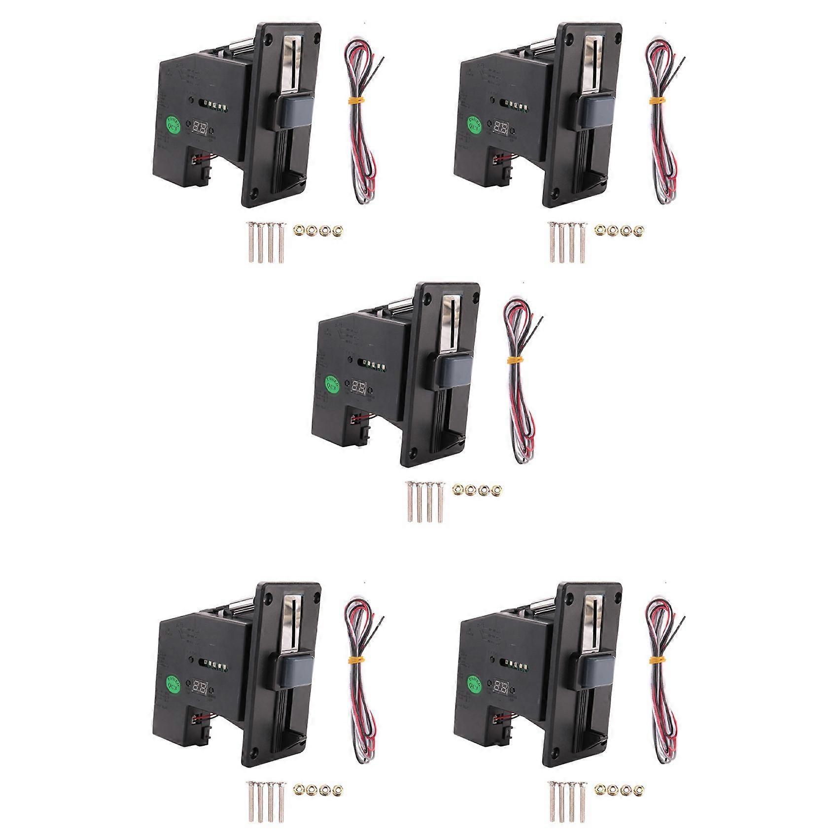 5X Multi Coin Acceptor Coin Pusher Memory for Vending Machine Arcade Game Ticket Exchange