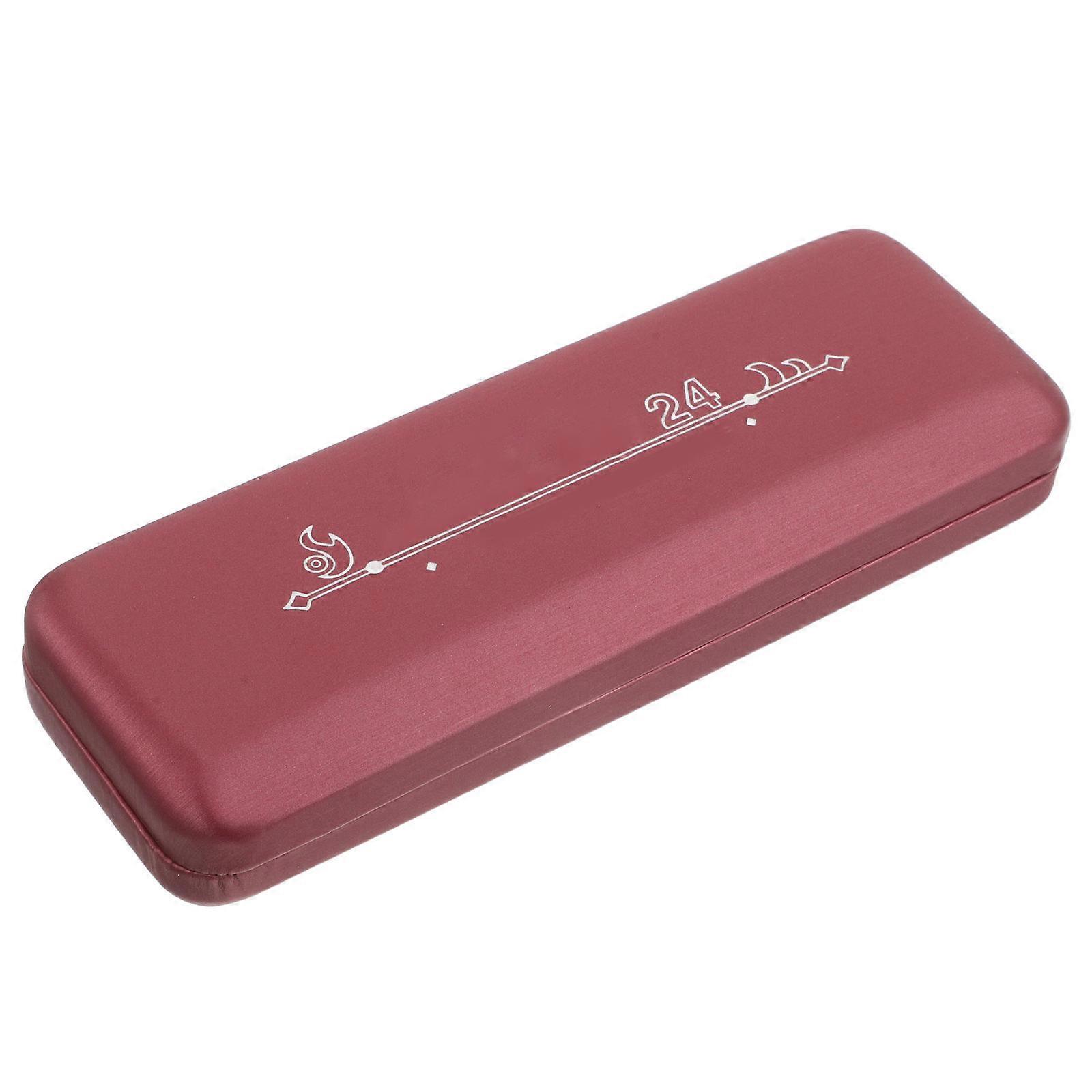 Harmonica Storage Case for Storage PU Material Portable Harmonica Holder 24 Holes