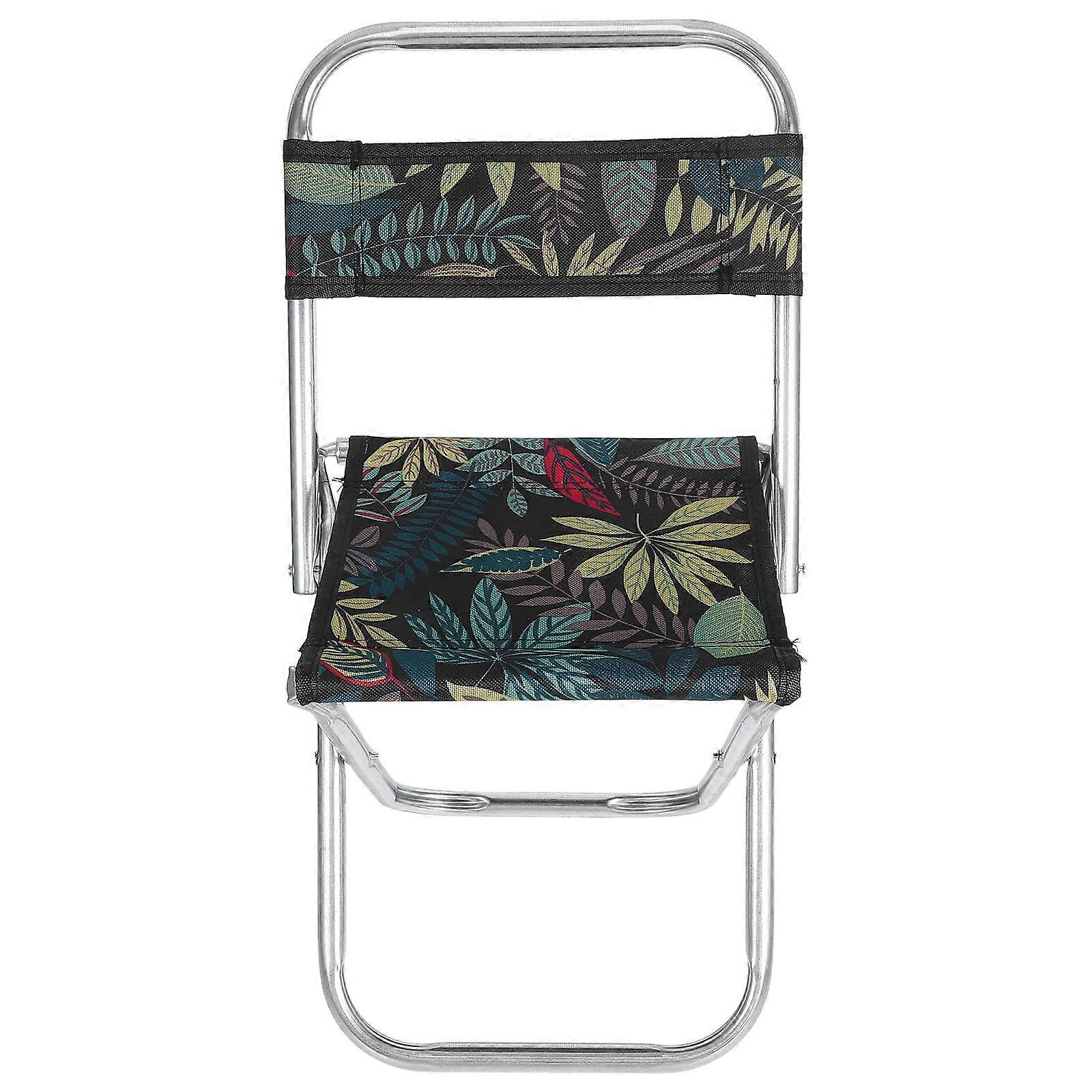 Comfortable Folding Barbecue Chair Portable Outdoor Stool with Backrest