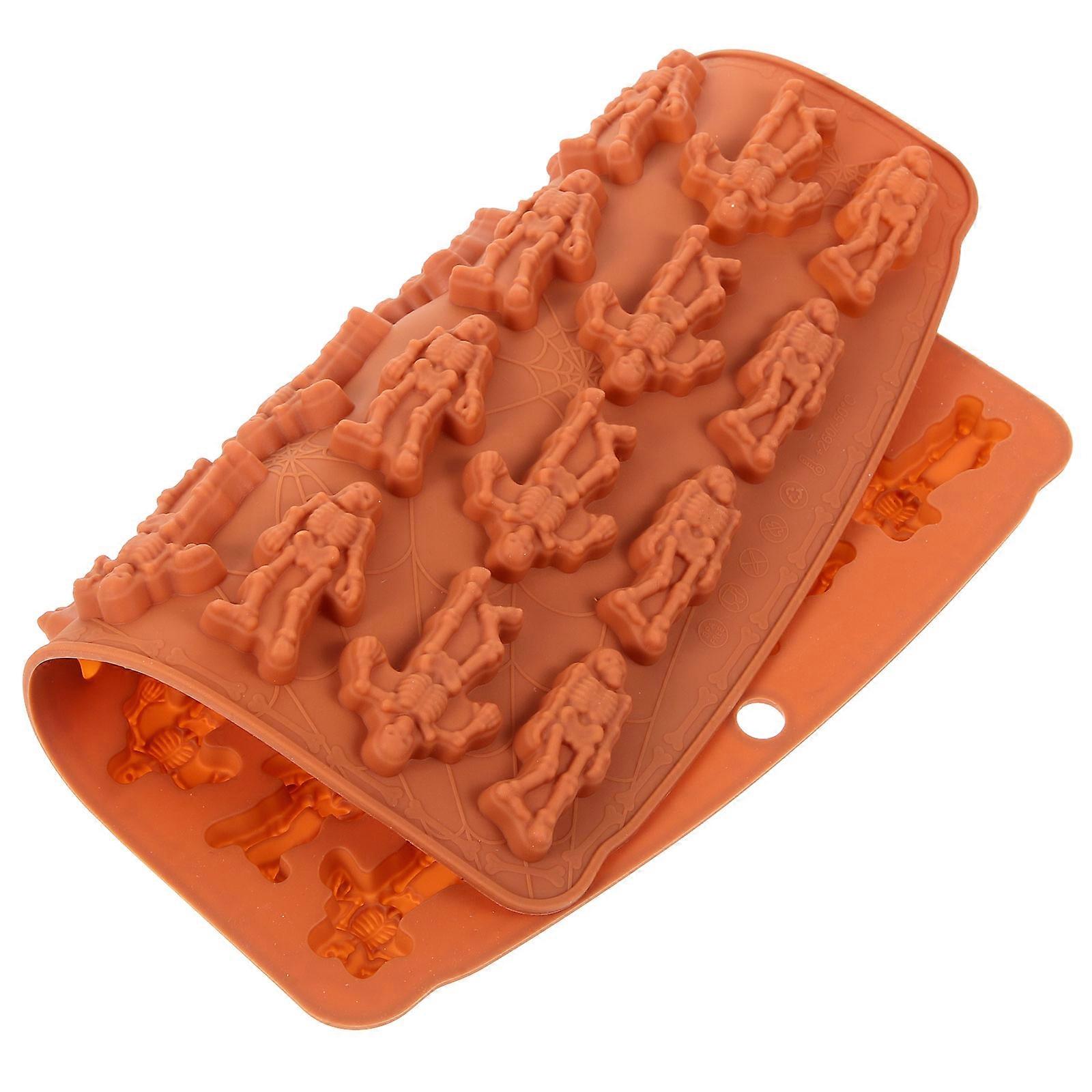Halloween Silicone Mold Skeleton Shape for Candy Making Baking Tool