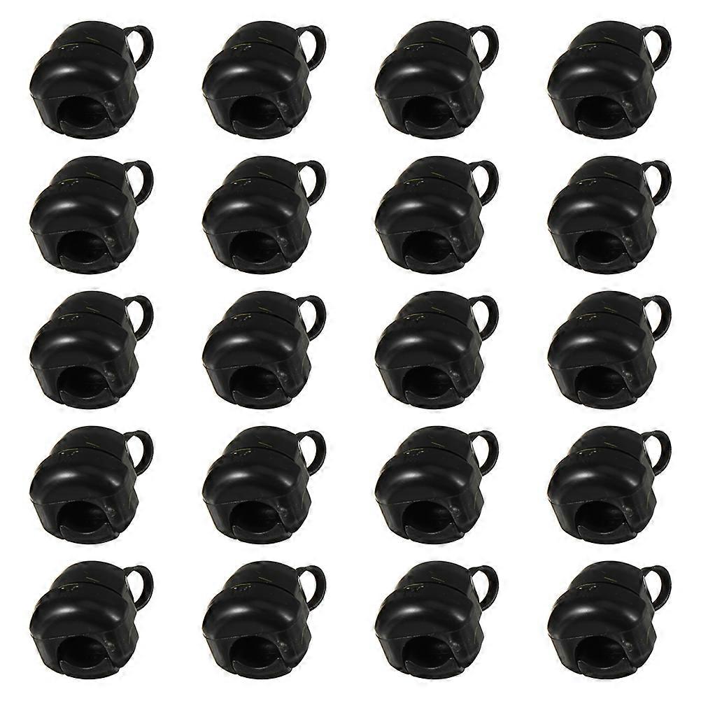 Power Cable Buckle Cable Grip for Fixing 25Pcs Durable Nylon Black