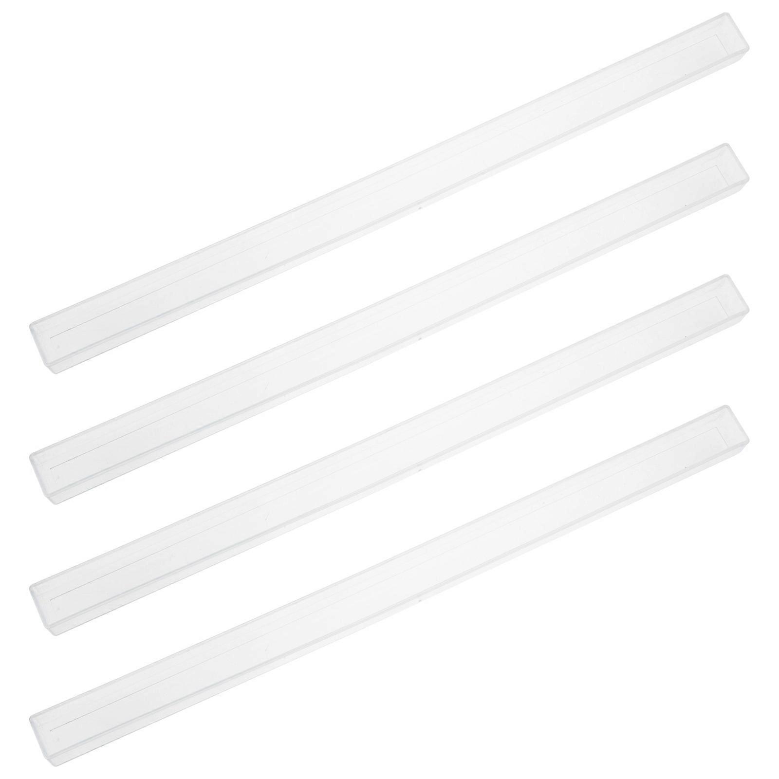 Portable Mahjong Stand Mahjong Holders for Storage 4Pcs Plastic Transparent