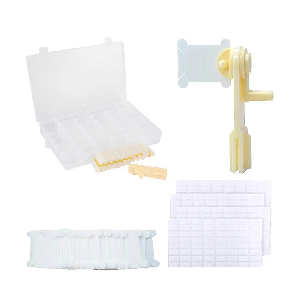 Sewing Tools Set Cross Stitch Threads Storage Case for 1Set with Plastic Box