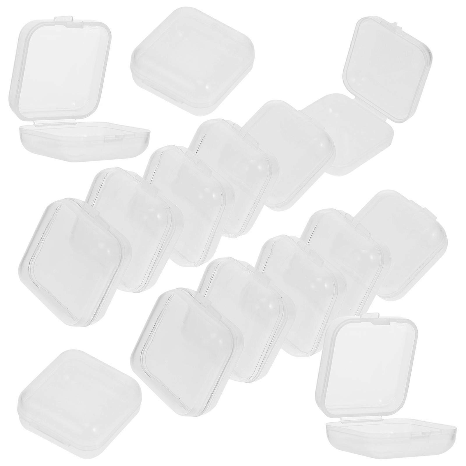 Transparent Plastic Organizer Boxes for Storing 100Pcs Jewelry Storage