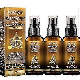 3x spray per la crescita dei capelli alla biotina trattamento antiforfora antiforfora Secco crespo nutrire il cuoio capelluto Siero riparatore danneggiato Cura dei capelli Oli essenziali 2025