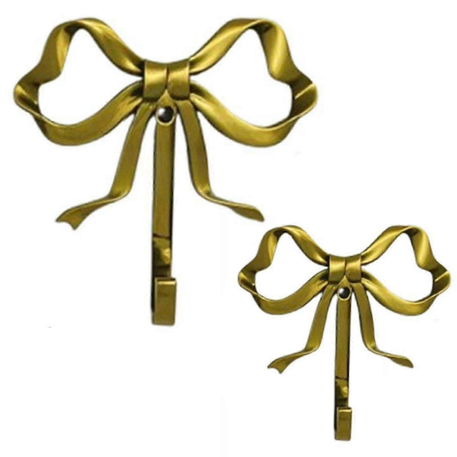 2025 2pcs Bow Knot Wall Hooks Multi-functional Decorative Bows Wall Hook