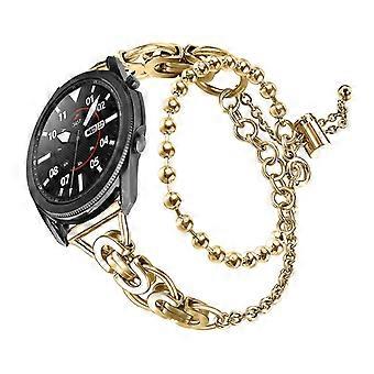 For Samsung Galaxy Watch4 Active 40mm 44mm/Watch4 Classic 46mm 42mm Dual Circle Hollow Out Bead Deco