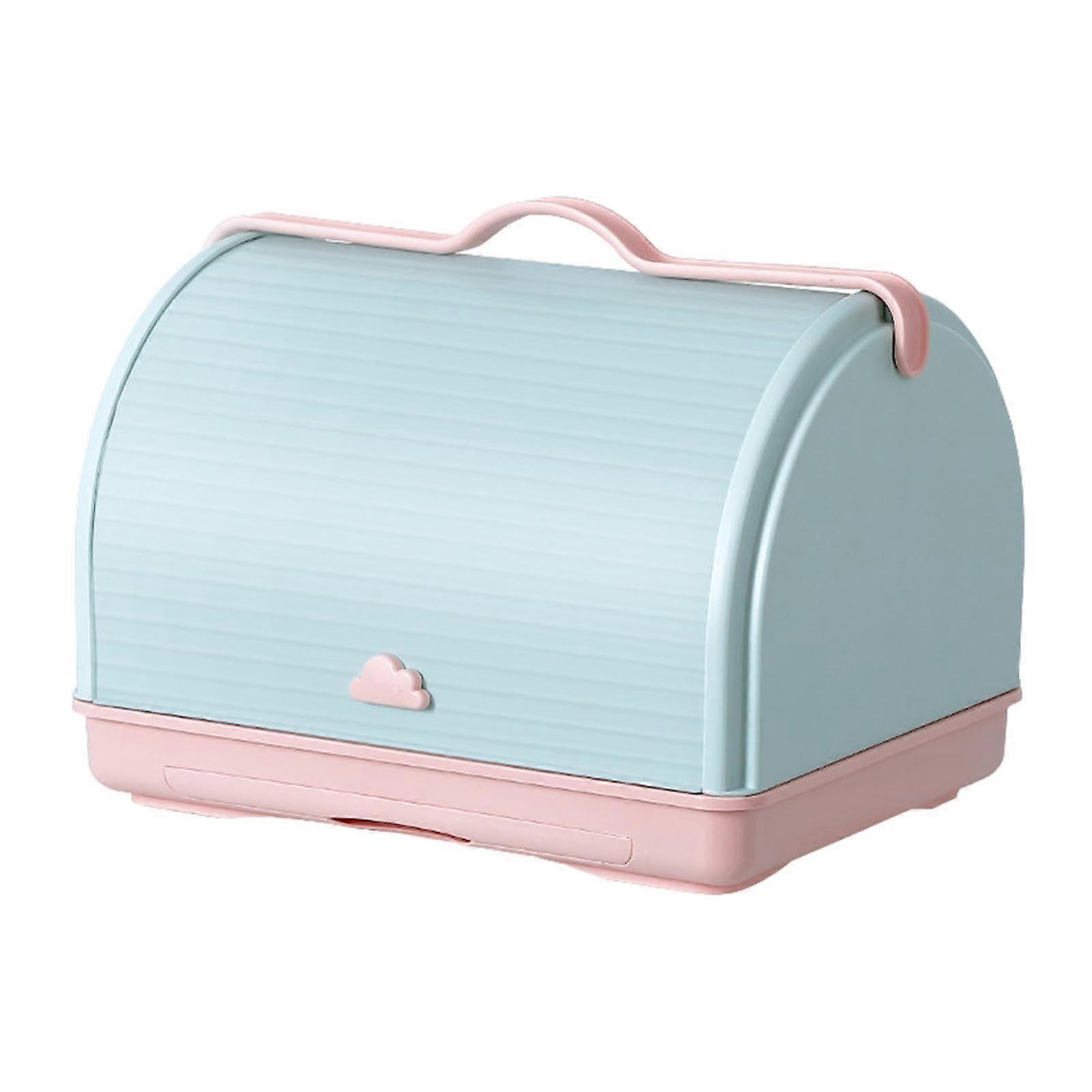 Baby Bottle Drying Rack with Dustproof Storage Box and Drainage System for Kitchen Countertop