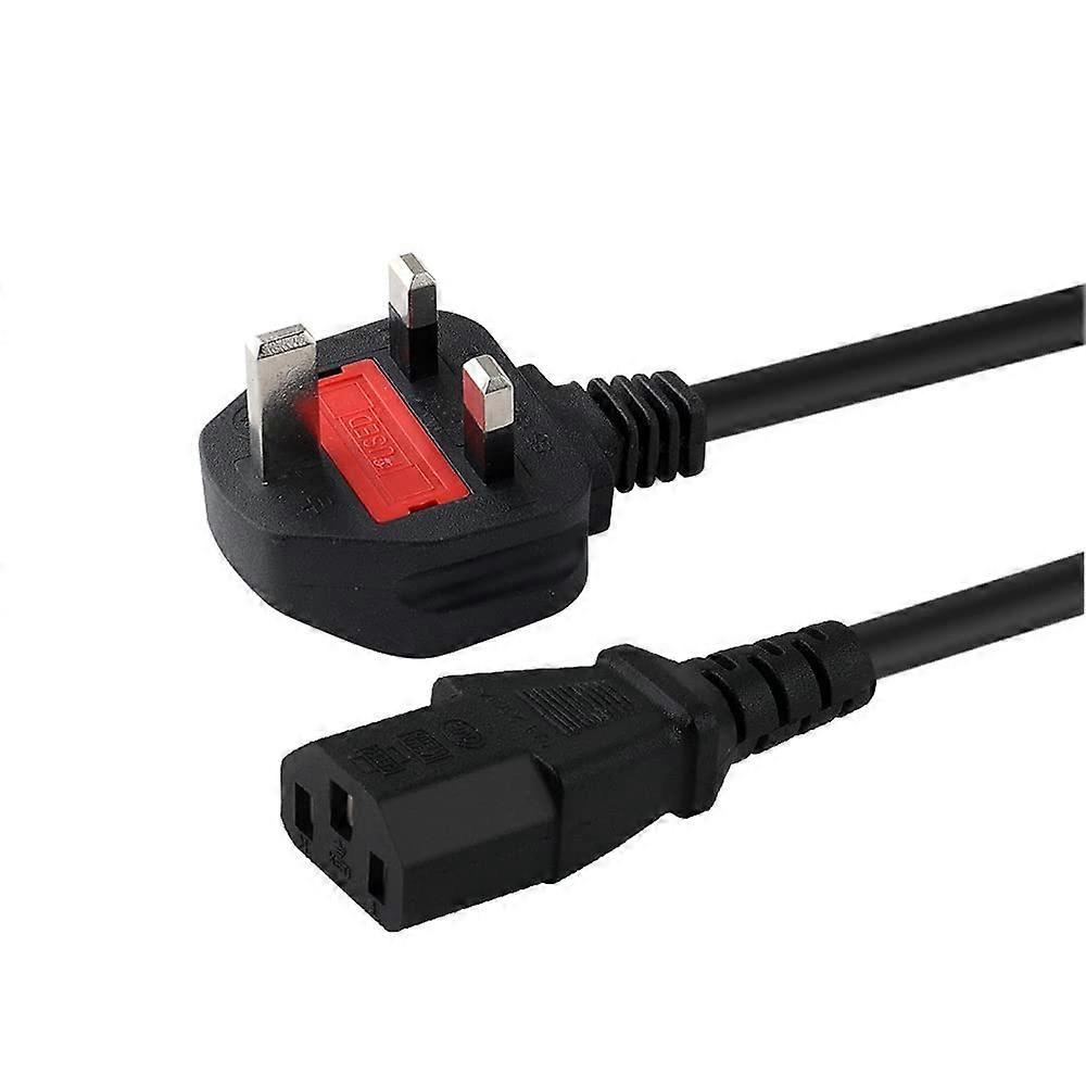1.2M UK AC Power Cable for Xbox One Xbox 360 PS3 PS4 Pro, Wide Console Compatibility