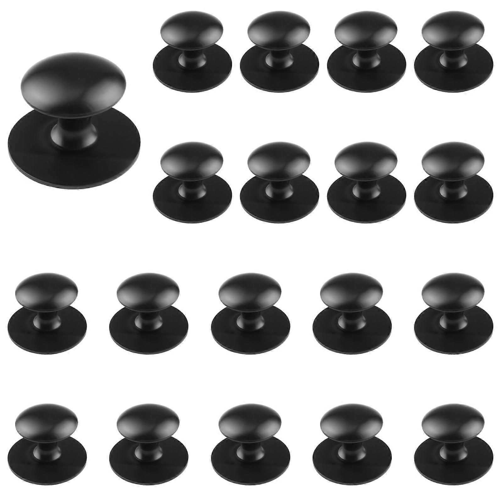 20PCS Matte Black SelfAdhesive Cabinet Knobs and Drawer Pulls, NoDrill Kitchen Upgrade
