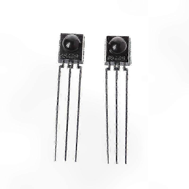2-Pack IR Receiver Modules, 38kHz TSOP4838 Infrared Remote Control Sensors for DIY Electronics Projects