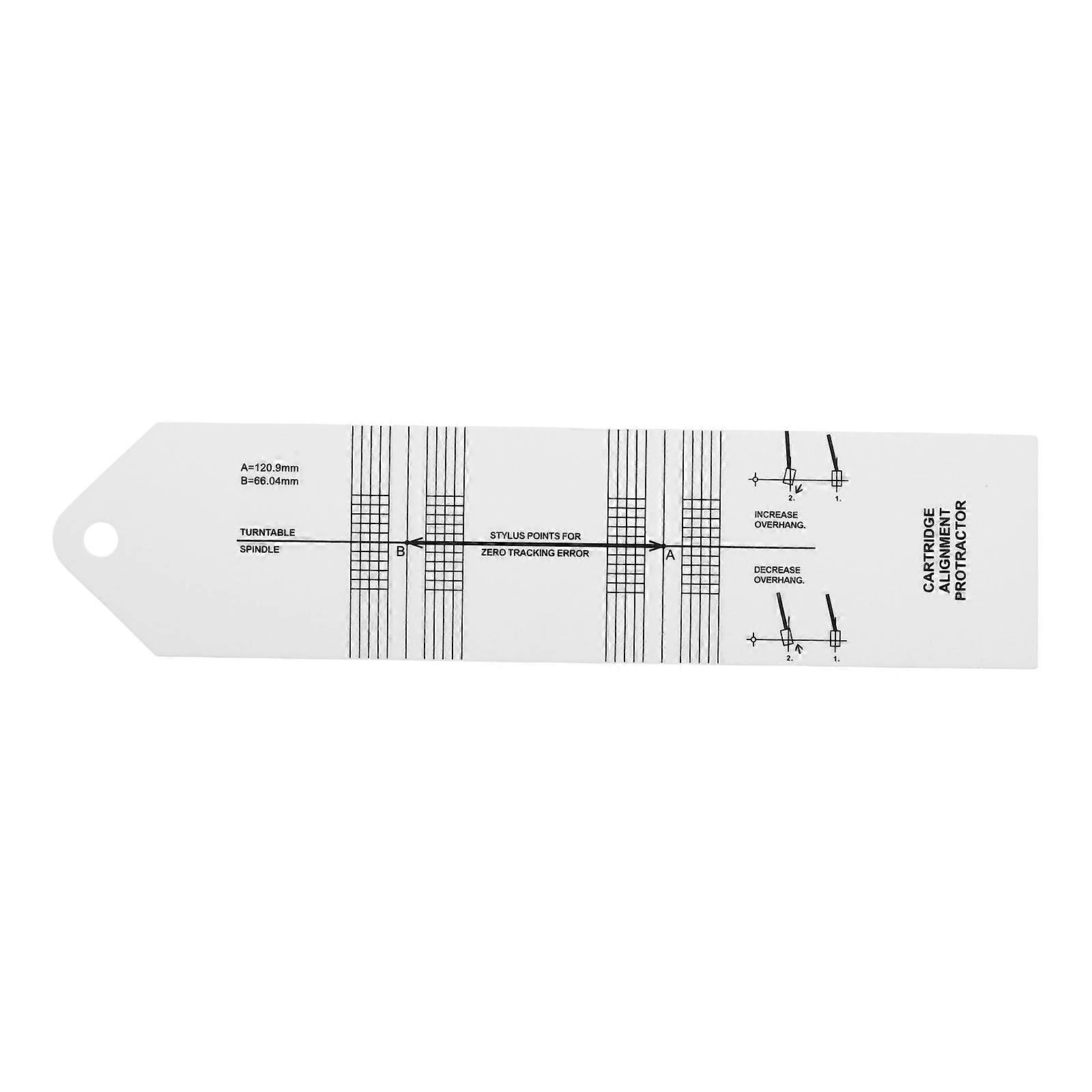 Turntable Setup Tool Vinyl Record Calibration Gauge with 5Pcs for Cartridge Alignment