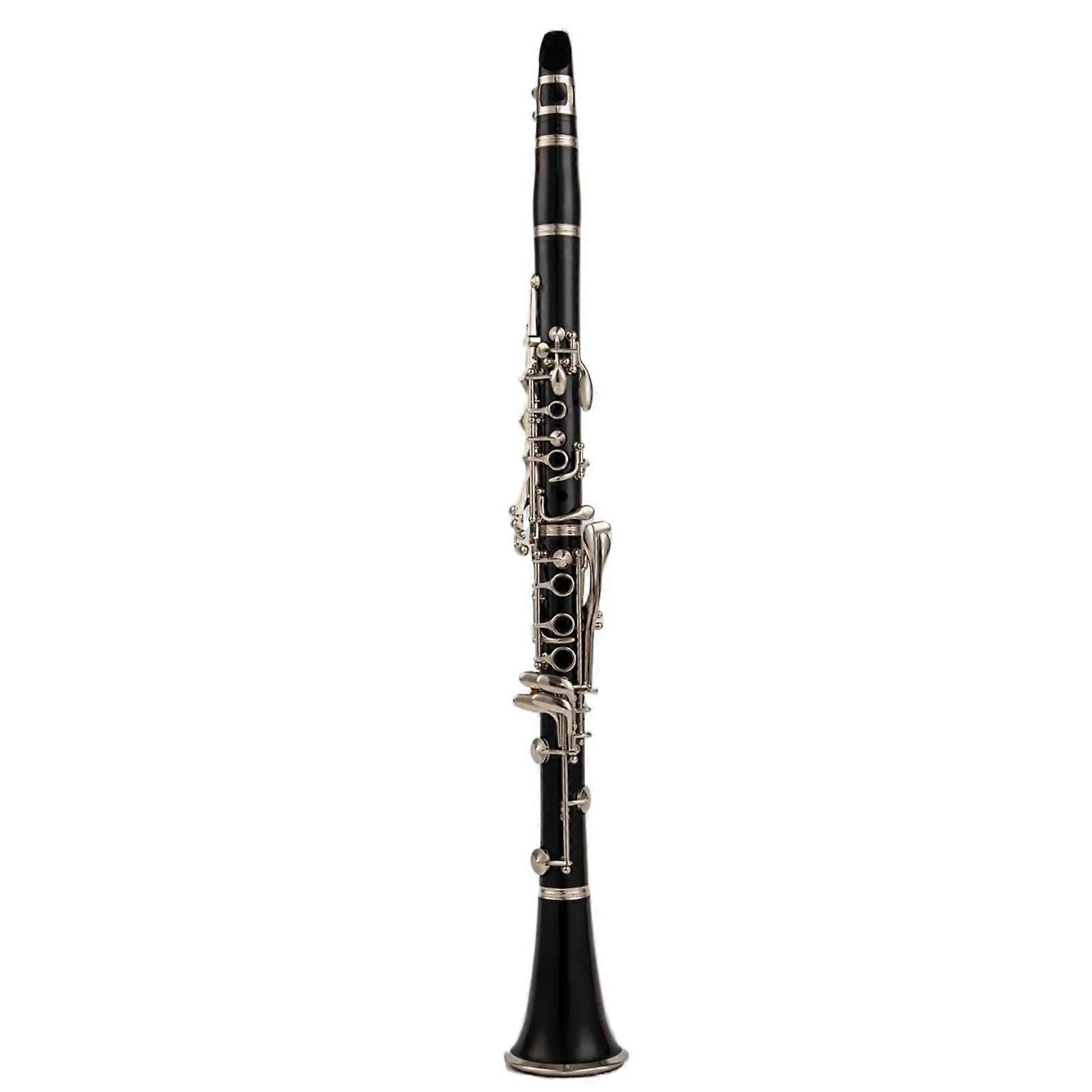 Professional B Flat Clarinet with Case and Accessories, Bakelite Body, Clear Tone Precision, Fast Key Response