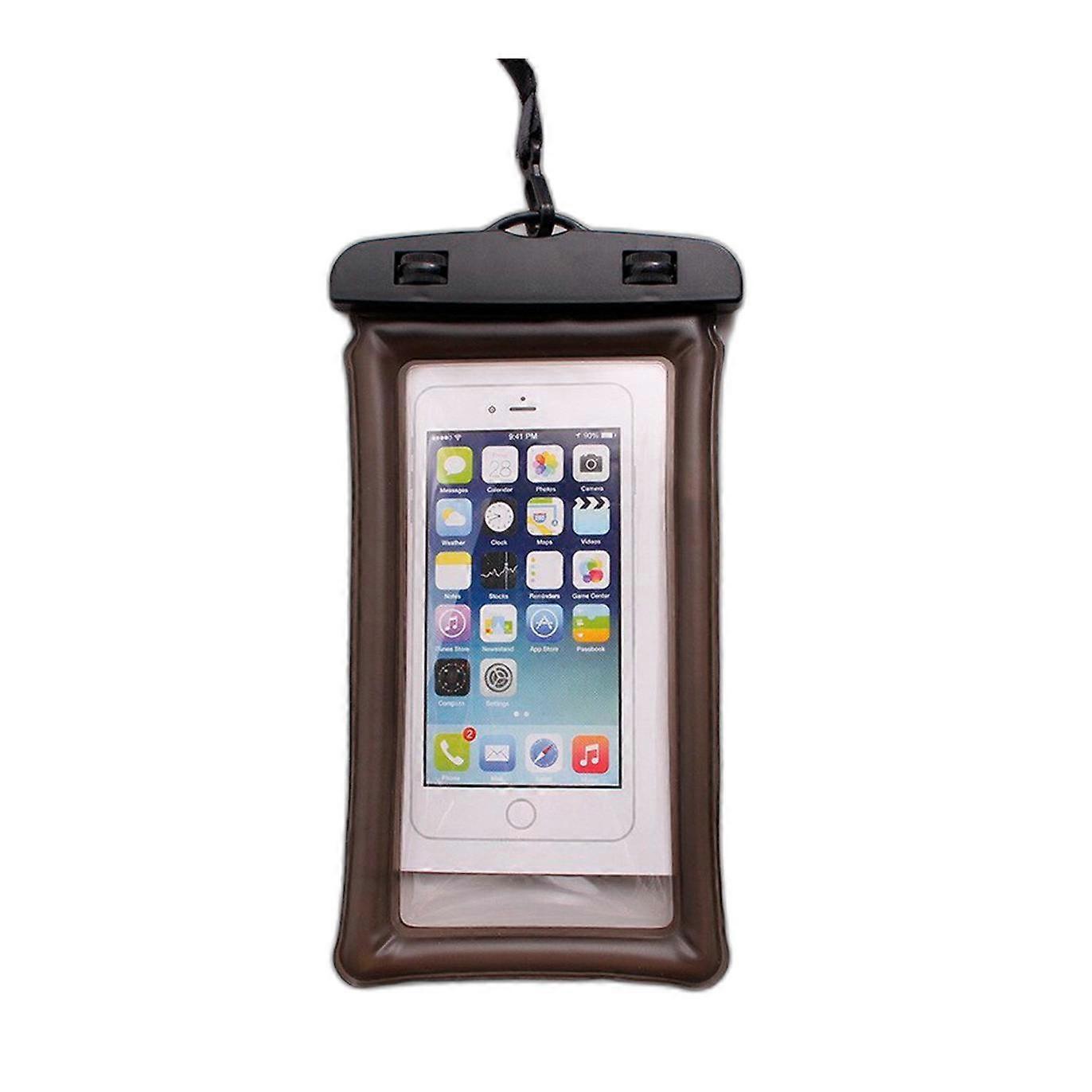 Black waterproof phone case
