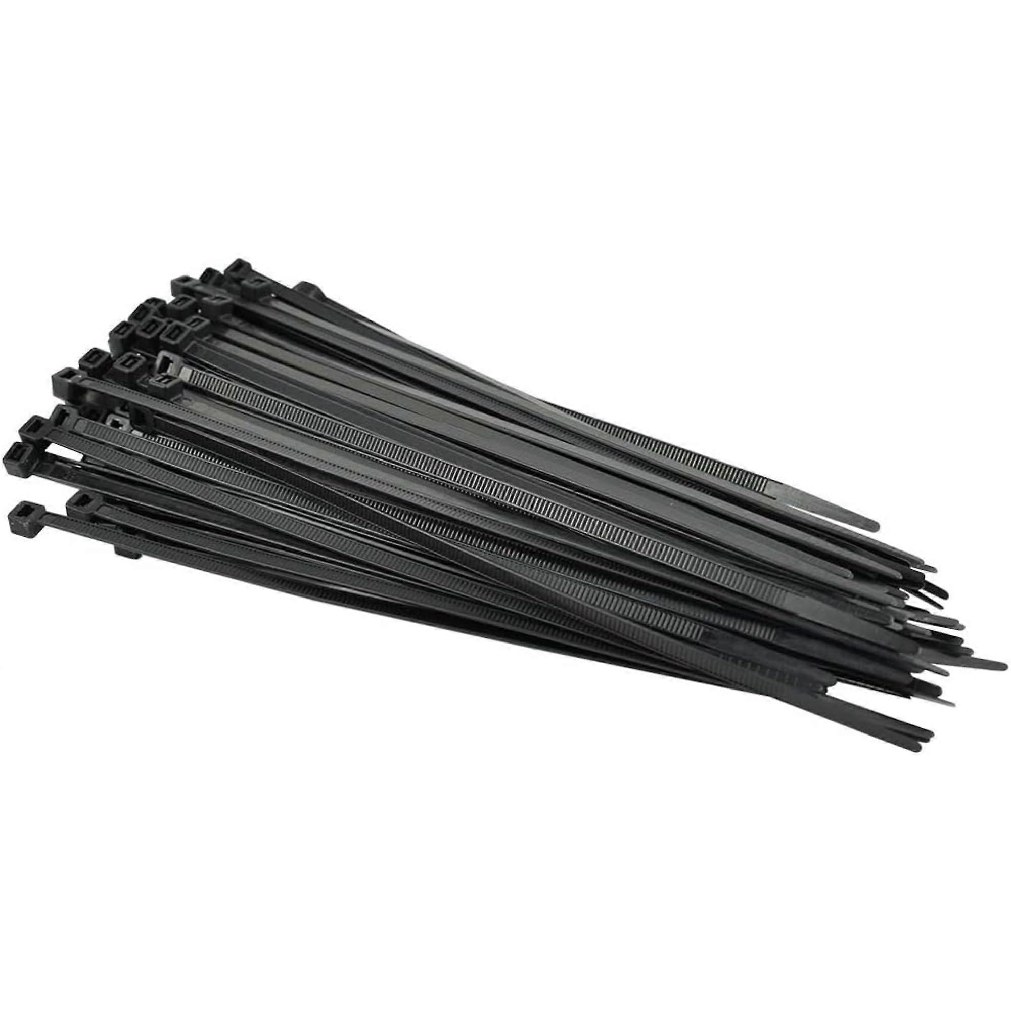 100Pack Heavy Duty Cable Ties 200mm Nylon Zip Ties UV Resistant Super Strong SelfLocking
