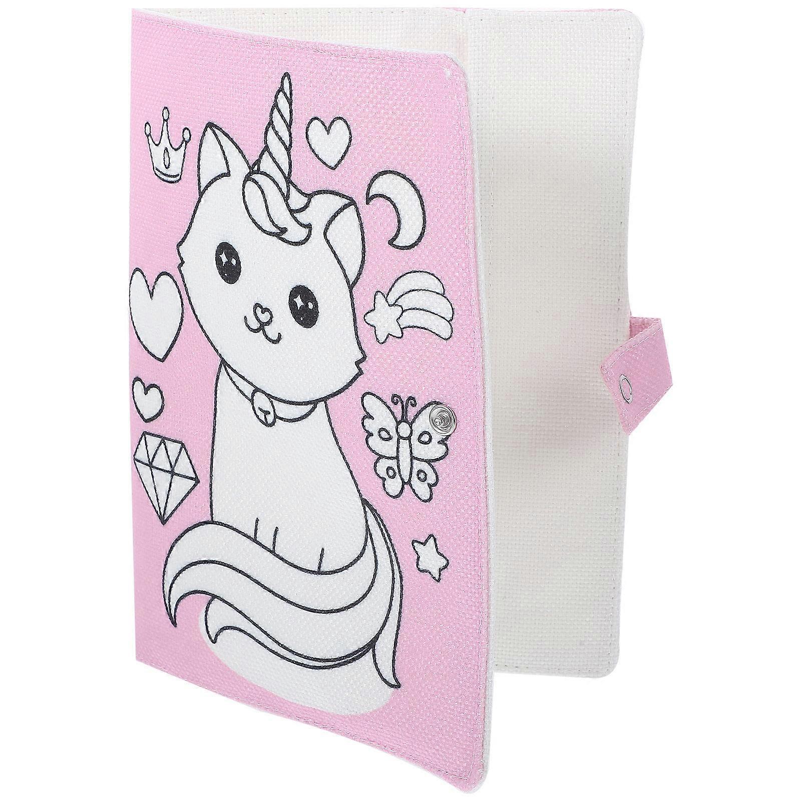 Red Fabric Book Cover for Practical Use Fabric Notebook Protector