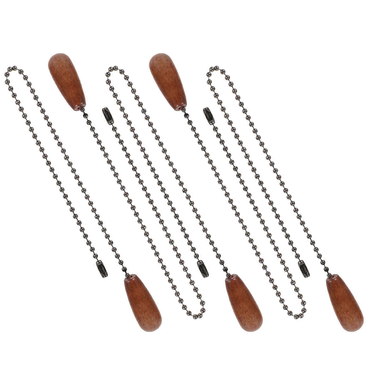 Multi Wooden Ceiling Fan Pull Chain for Light Pulling with 5Pcs Pendant