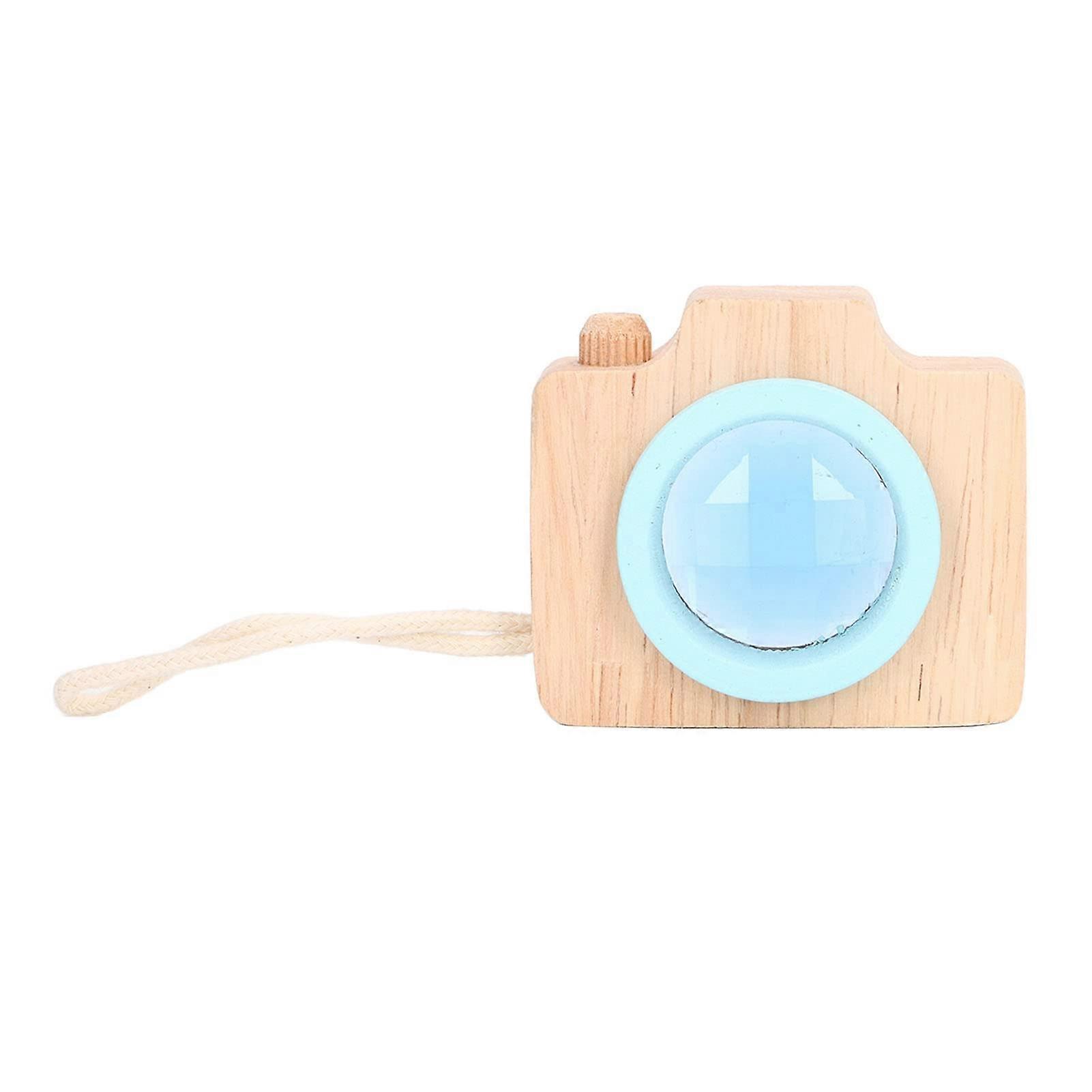 Kaleidoscope Toy with Bee Eye Visual Effect, Compact Camera Shape, Fun Prism Lens for Kids Blue
