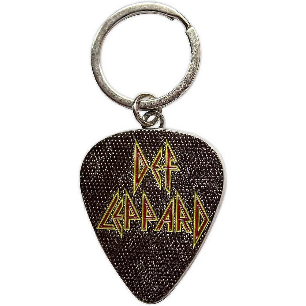 Def Leppard Keyring Guitar Pick Keychain