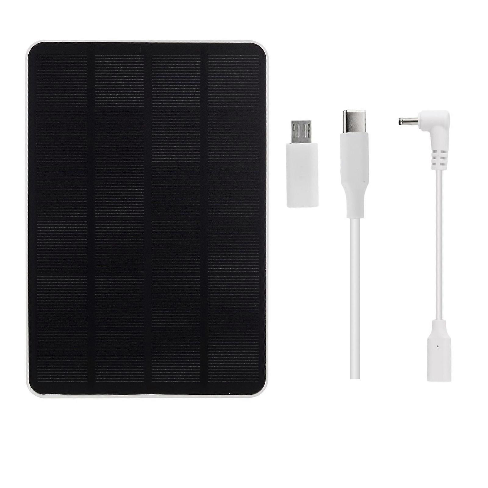 Dense Sun Power System For Viewing Devices Includes Adjustable base And impermeable USB Cable Water security  White