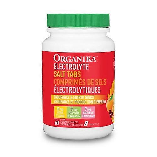 Organika Electrolyte Salt Tablets Orange, 60 Count