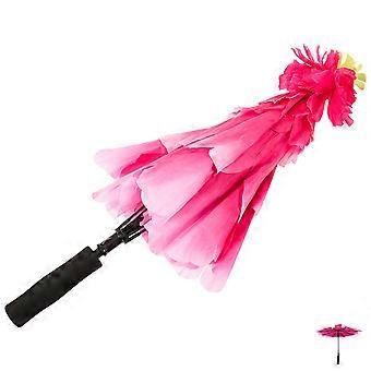 Traditional Design Decorative Cloth Umbrella For Photography Wedding Decoration 60Cm Handle Length 1Pack