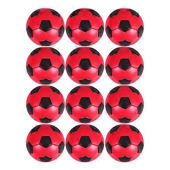 Conjunto de 12 bolas de reposição para pebolim, bolas para jogo de pebolim, acessórios para mesa de pebolim, 36 mm, vermelhas.