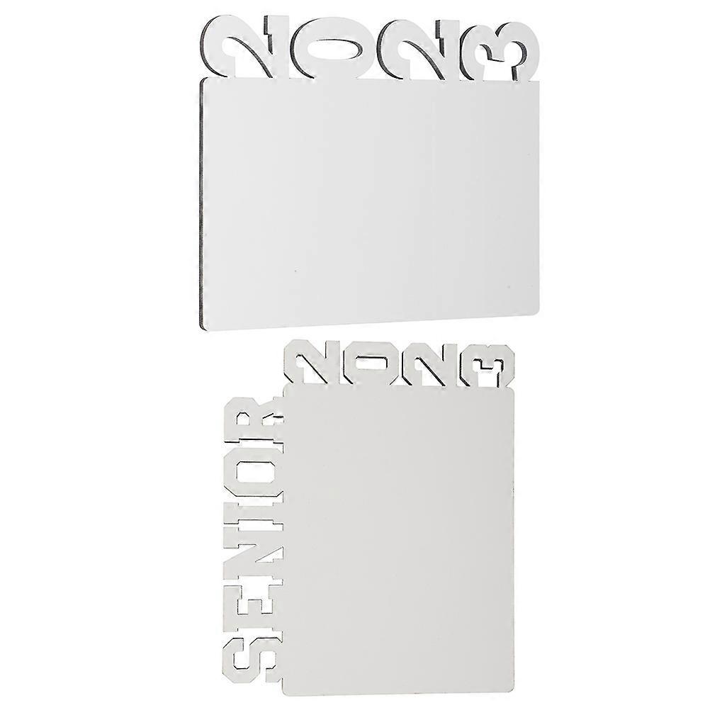 Sublimation Picture Frames Graduation Table Decors Decoration Photo Frames Rectangular MDF Simple Structure 2Pcs