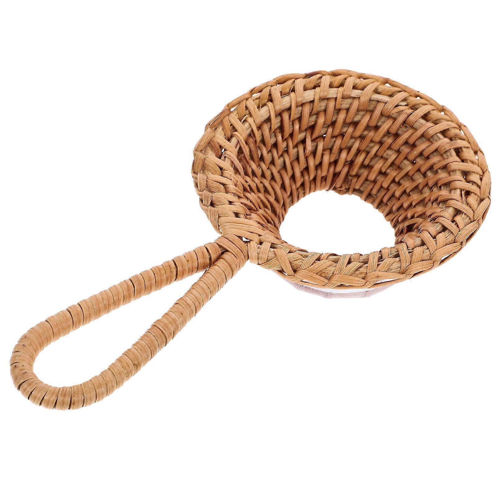 Household Tea Infuser Ergonomic Handle Woven Tea Filter Tool