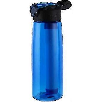SZW-Filterflasche mit 4-stufigem Strohhalm – Wasserfilterflasche für Camping und Rucksackreisen – Ideal für Reisen und Notfälle