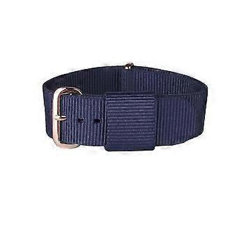 Watch Band Nylon Braided compatible with Smartwatch Use 3Pcs Dark Blue Replacement Strap